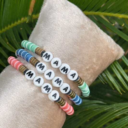 Bracelets Perles Heishi Céramique MAMA